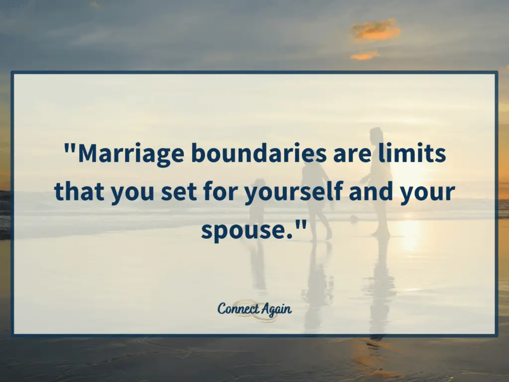 what are marriage boundaries?