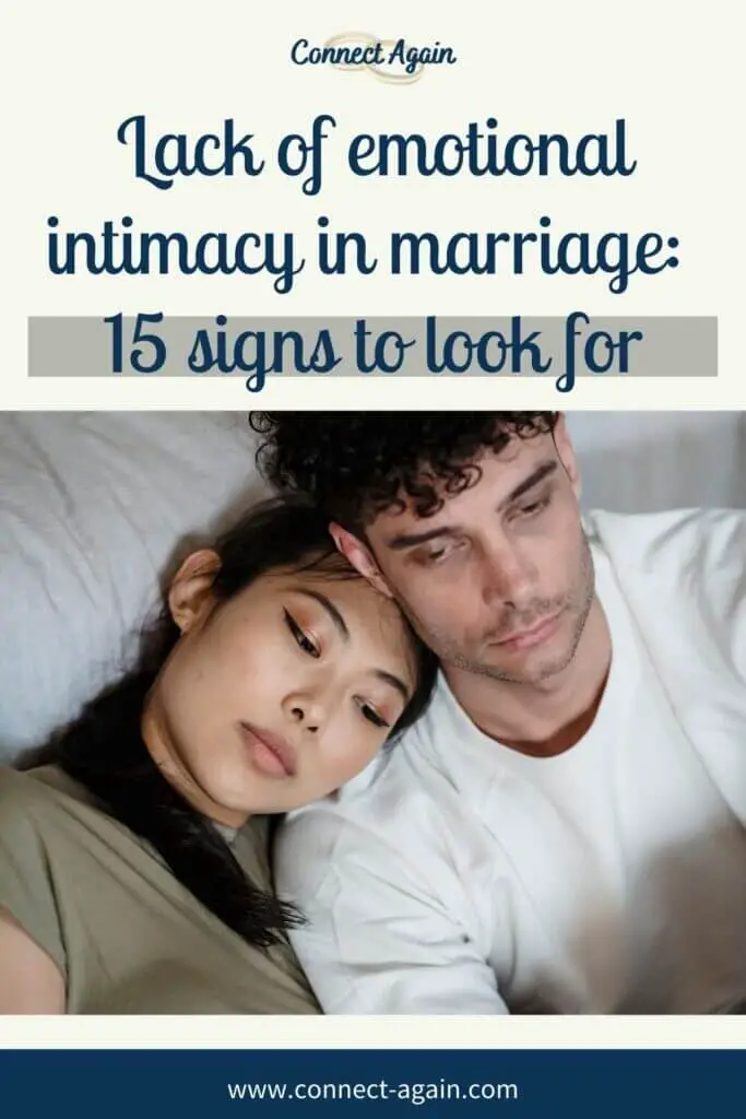couple upset with their lack of emotional intimacy in their marriage