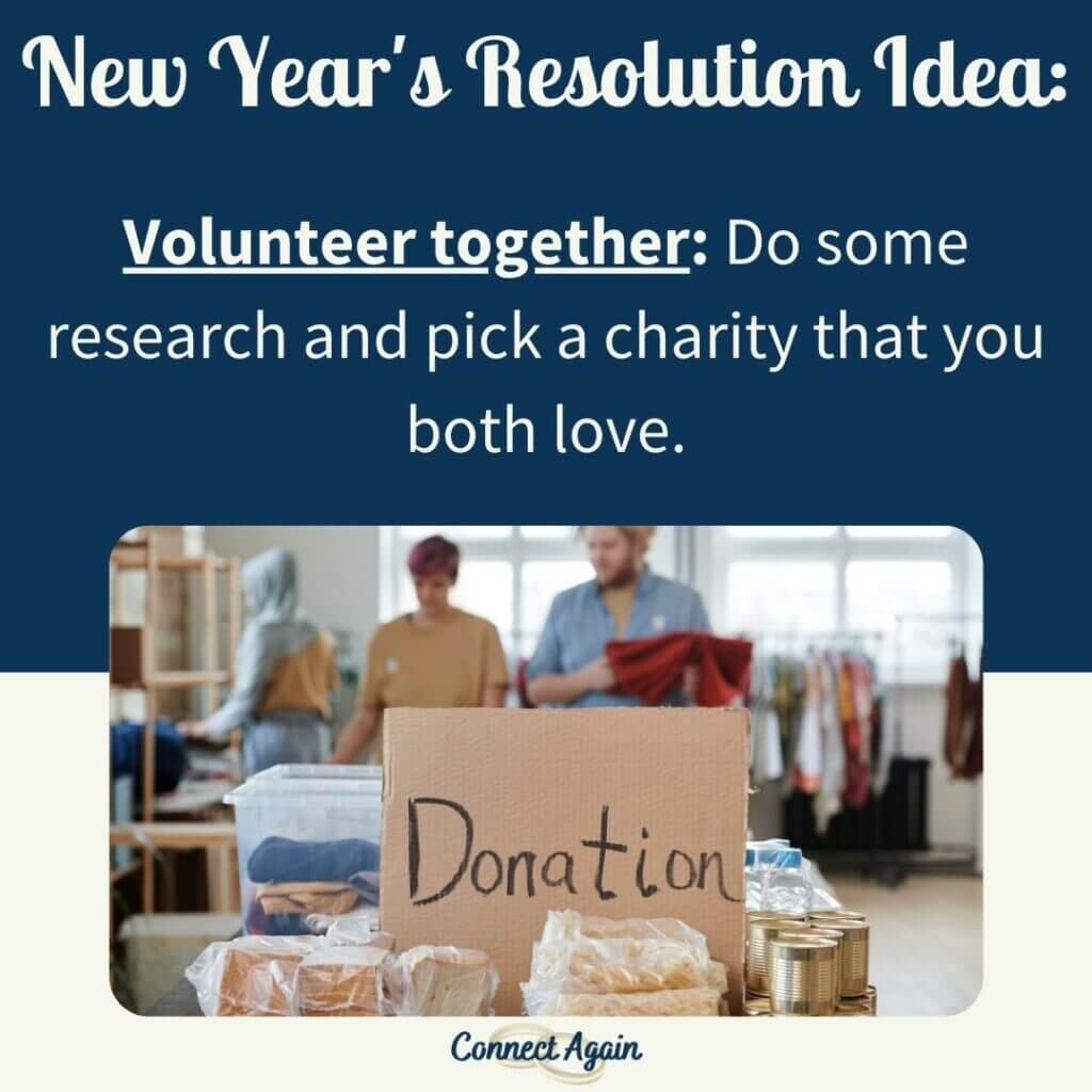 New Years resolution for couples: volunteer together