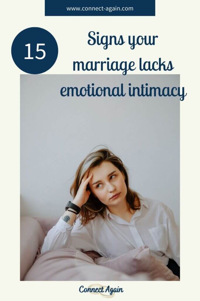 signs your marriage lacks emotional intimacy