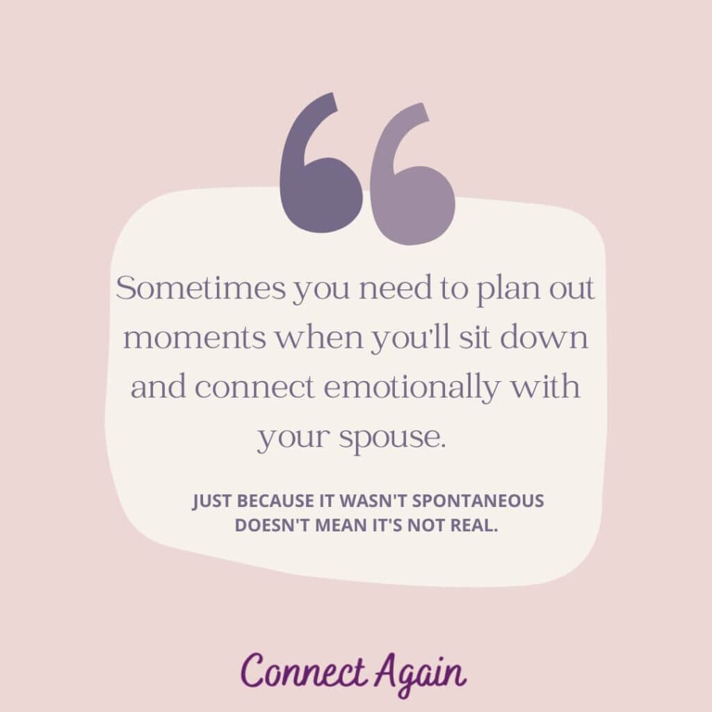 Quote about planing out time with your spouse