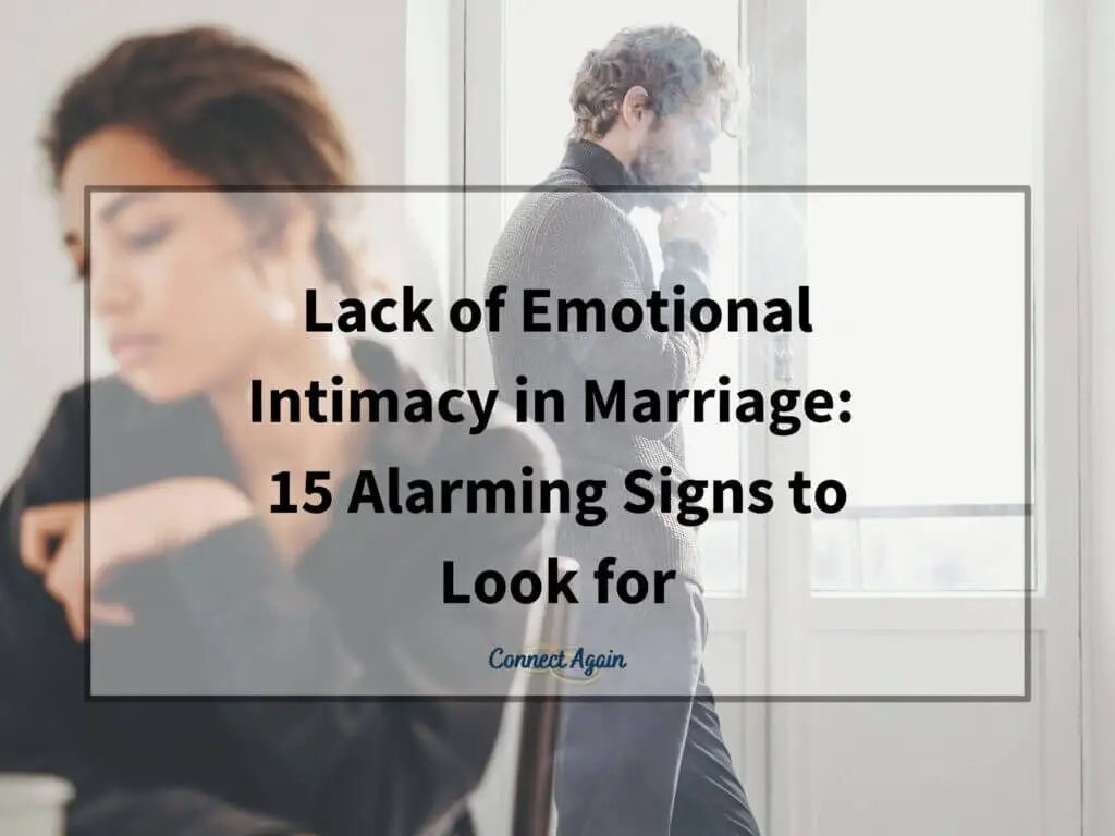 married couple upset at their lack of emotional intimacy; blog post title