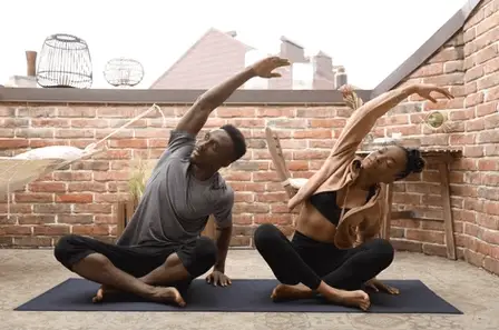 yoga and beer