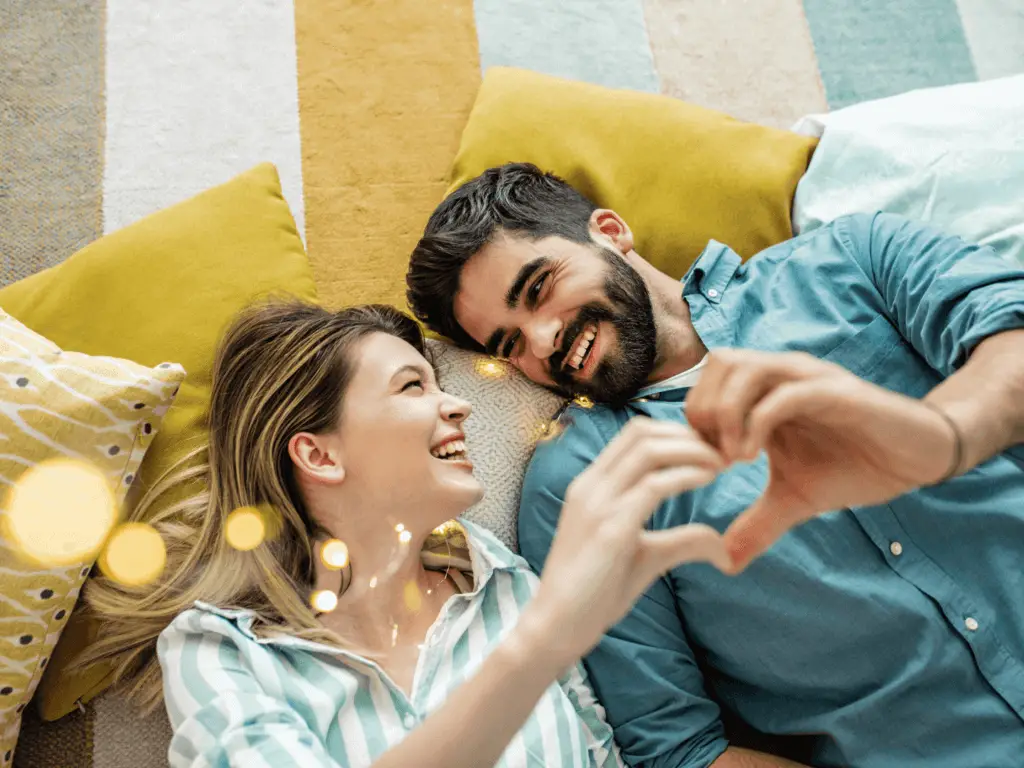 couple thinking "marriage takes work"