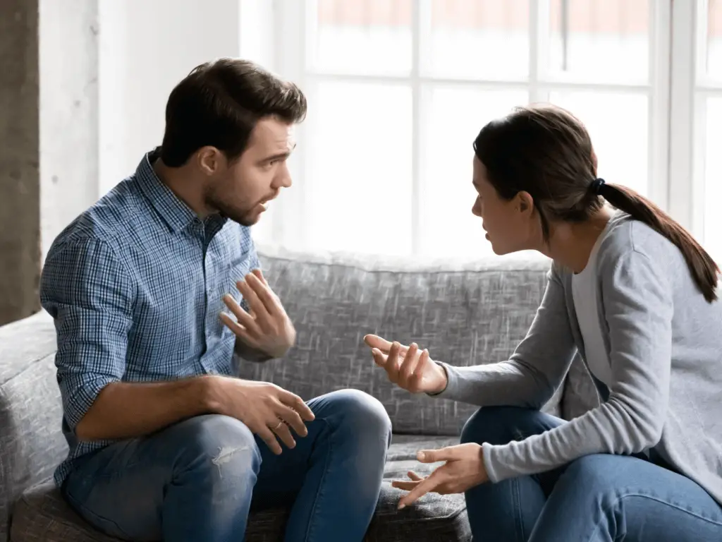 couple trying to experience forgiveness in a marriage