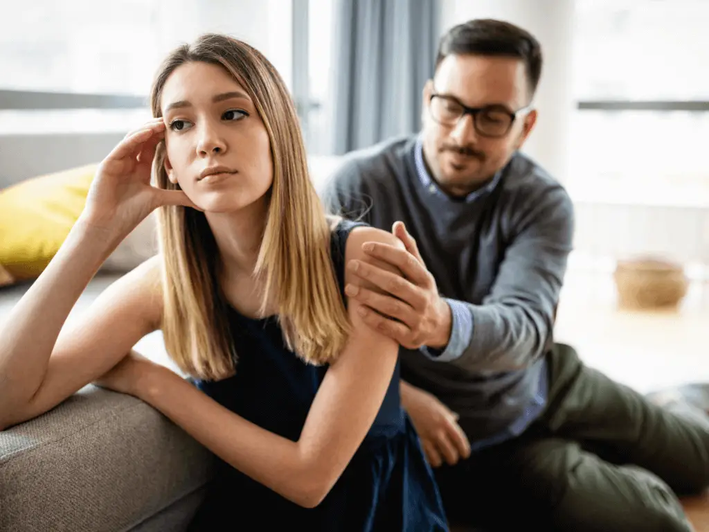 couple experiencing a lack of being honest in a marriage